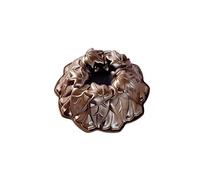 Nordic Ware - Moule à gâteau, moule à pâtisserie au design élégant - Moule à gâteau Bundt Feuilles d'automne Bronze - Revêtement antiadhésif - Fonte d'aluminium