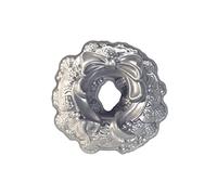 Nordic Ware - Moule à gâteau, moule à pâtisserie - Moule à gâteau Bundt Couronne de Noël Silver - Revêtement antiadhésif - Fonte d'aluminium