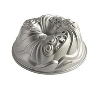 Nordic Ware - Moule à gâteau, moule à pâtisserie - Moule à gâteau Bundt Let it snow Silver - Revêtement antiadhésif - Fonte d'aluminium