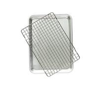 Nordic Ware Naturals® Feuille de quart avec grille antiadhésive Passe au four