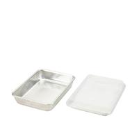 Nordic Ware Naturals Lot de 3 moules à pâtisserie en aluminium naturel avec conductivité thermique supérieure - Fabriqués aux États-Unis - Argenté