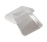 Nordic Ware Naturals Moule à gâteau rectangulaire en aluminium naturel avec conductivité thermique supérieure fabriqué aux États-Unis Argenté 22,9 x 33 cm