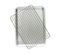 Nordic Ware Naturals® Feuille de quart avec grille antiadhésive Passe au four