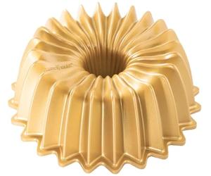 Nordic Ware Poêle Backform Brilliance Bundt 6 tasses en aluminium doré, 21 cm x 20,6 cm, NW 93277
