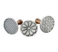 Nordic Ware - Tampons à Cookie et Biscuits Heirloom - Motifs Uniques pour Les Biscuits - Délices Uniques - Emporte pièce en Fonte d'aluminium - INOX