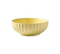 Nordic Wind Household - Grand bol rond en céramique émaillée simple et exquis - 25,4 cm - Jaune lait