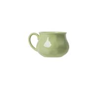 Nordic Wind Irregular Fresh, exquis, Creative et pratique Assiette à petit-déjeuner Tasse à lait vert crème