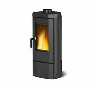 Nordica CANDY 4.0 7119301 Poêle à bois en fonte 6,2 kw - 177 m³ chauffé - noir - entièrement en fonte émaillée