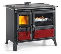 Cuisinière à bois Milly + chauffe-plat Bordeaux - 8,7Kw LA NORDICA EXTRAFLAME