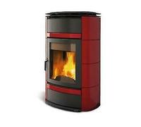 NORDICA NORMA S IDRO D.S.A. POÊLE À BOIS EN MAIOLICA 19,5 kW BORDEAUX