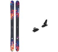 Nordica - Packs (skis + fix) - Skis freeride - Pack Unleashed 114 2027 en Bois - Bleu Bleu 174 cm,180 cm,186 cm,191 cm
