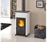 NORDICA Poêle À Bois TEA .16 7 kW 201 m3 Chauffables Blanc 3004831 CE A+