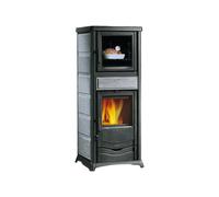 Poêle à bois La Nordica Rossella Plus Forno 5.0 - Petra 9,4 kW avec compartiment de caisson