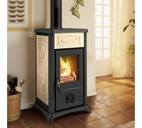Nordica - stufa a legna nordica gemma ceramica liberty - panna - 30988