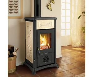 Nordica - stufa a legna nordica gemma ceramica liberty - panna - 30988