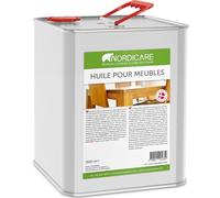 Nordicare huile bois pour meubles [2,5L] protection meuble pour le nettoyage régulier du bois I basé sur huile de lin pour bois I protection bois