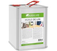 Nordicare Huile de Lin [2,5 Litre] - Protection du Bois 100% Biologique pour Intérieur et Extérieur - Universel et Cuite
