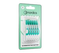 Nordics - Lot de 30 cure-dents interdentaires écologiques - Soft - 0,4 mm - En silicone - Avec boîte de voyage - Végétalien