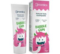 Nordics Natural dentifrice pour enfants de 2 à 6 ans et plus, sans fluor, saveur gomme balloune, 75ml