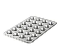NordicWare Naturals Petite Plaque à Mini Muffins, Cupcakes-Argent