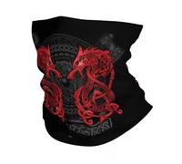 Nordique Celtique Dragon Mjolnir 3D Imprimé Cache-Cou - Viking Nouveauté Cagoule de Tube Élastique pour Femmes Hommes - en Plein Air Sports Mode Vintage Multifonctionnel Couvre-Chef