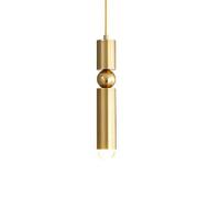 Nordique Minimaliste Post-moderne Personnalité Lustre À Rayures Suspension LED En Métal Suspension Creative Luxe Bullet Head Chambre Lampe De Chevet Couloir Suspension Lampe Change for the better
