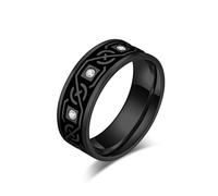 Nordique noeud celtique collant diamant titane acier bague, bijoux accessoires personnalisés Nickelodeon