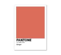 Nordique pantone rose orange vert blanc minimaliste art mural art peinture affiches et imprimés image murale for décoration de salon (Color : 7, Size : 40X50cm No Framed)