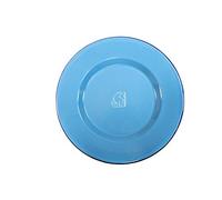 Nordisk Madam Bla Plate Assiette en émail rétro résistante à la rouille Bleu ciel Taille unique