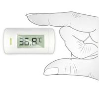 NORDITALIA, KFT-27 Thermomètre infrarouge frontal de poche, taille ultra-compacte, mesure en 1 seconde sans contact de 0 à 3 cm, batterie incluse, 20 mémoires