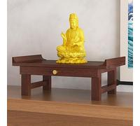 Nordivo Armoires Bouddhistes Murales, Meuble d’Autel avec Plateau Caché, Petite Niche en Bois Massif, Autel Bouddhiste et Support de Prière, Table Bouddha(L40*16cm/15.7 * 6.3in)