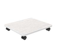 Nordivo Petit Support d’Imprimante en Bois, Table d’Imprimante 1 Étage sous Bureau, Étagère Compacte avec roulettes Verrouillables, pour Bureau et Maison(White,L*W59*44cm/23 * 17in)