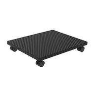 Nordivo Petit Support d’Imprimante en Bois, Table d’Imprimante 1 Étage sous Bureau, Étagère Compacte avec roulettes Verrouillables, pour Bureau et Maison(Black,L*W49*44cm/19 * 17in)