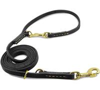 Nordkawa Laisse en Cuir tressé de 2,4 m pour Chiens, Laisse Robuste pour Chiens de Petite, Moyenne et Grande Taille