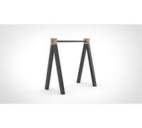 Nordlinger Aspen Tréteau Design, Bois teinté, Bois, et métal 640032