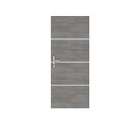 Nordlinger Kit de rénovation pour porte intérieure Décor gris agate 890512 4 feuilles de placage 85 x 50 cm & 3 profils 85 x 2 cm