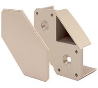 Nordlinger Pro 9762 Boîte de 20 Equerres d'assemblage Cubix 18 mm Taupe