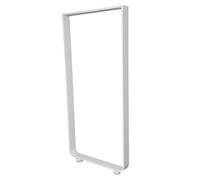 Nordlinger Pro Jambage pour Plan de Travail - Blanc - Aluminium - Hauteur 85 à 86cm, Largeur 40cm