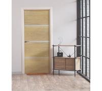 Nordlinger Pro Kit Rénovation Porte - 890546 - Bois FSC Mixte 70% - Chêne clair - Non encollé - Profilés alu - Rénovation intérieure