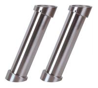 NORDLINGER PRO Lot de 2 Supports de snack LUX en aluminium finition inox brossé