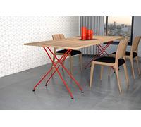 Nordlinger Pro Lot de 2 Tréteaux Pied de Table Original Orange Poppy Markk