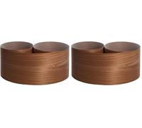 Nordlinger Pro Placage Acajou pré-encollé, Feuille de Bois de 25cm x 2,5m, placage thermocollant (Lot de 2)