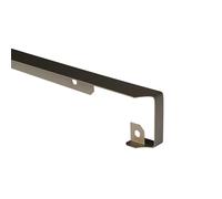 NORDLINGER PRO Profil Aluminium Jonction Angle Plan de Travail, 67 cm x 3.8 cm, Inox Bord Droit, Rayon 0/2 mm