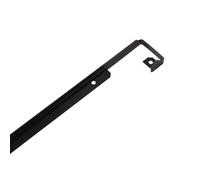NORDLINGER PRO Profil de Jonction Angle Plan de Travail Aluminium, Noir, 67 cm x 2.8 cm, Rayon 3/5 mm