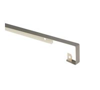 NORDLINGER PRO Profil de Jonction Plan de Travail Aluminium, 67 cm x 3.8 cm, Gris Alu, Rayon 9/11 mm