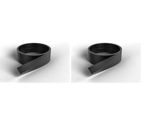 Nordlinger Pro Smart Profile Champlat adhésif - 840016 - PVC - 2 cm x 2,6m - Noir - Finition murale (Lot de 2)