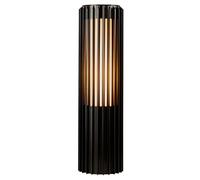 Nordlux Aludra 45 Seaside Borne de jardin d'extérieur Lumière noire et argentée E27 15 W Alimentation secteur pour porche, terrasse, jardin, garage ou entrée IP44, classe 1 (isolé)