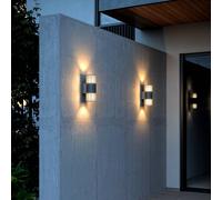 Nordlux Applique murale ALUDRA – Aluminium, E27 – Seaside anthracite
