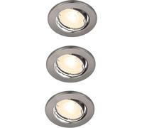 Nordlux Canis spot encastré 3x3.1 W nickel 49300155