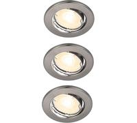 Nordlux Canis spot encastré 3x4.7 W nickel 49330155